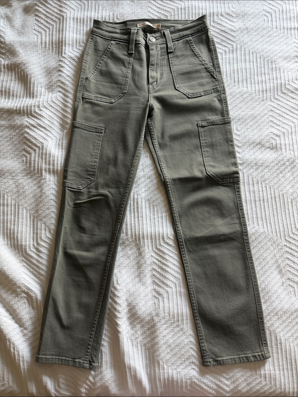 Levi's Olive Straight Leg 724 Jeans